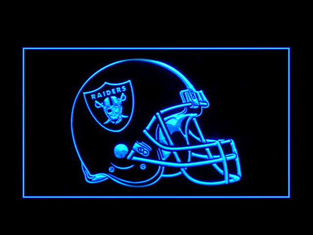 Oakland Raiders Helmet Display Shop Neon Light Sign