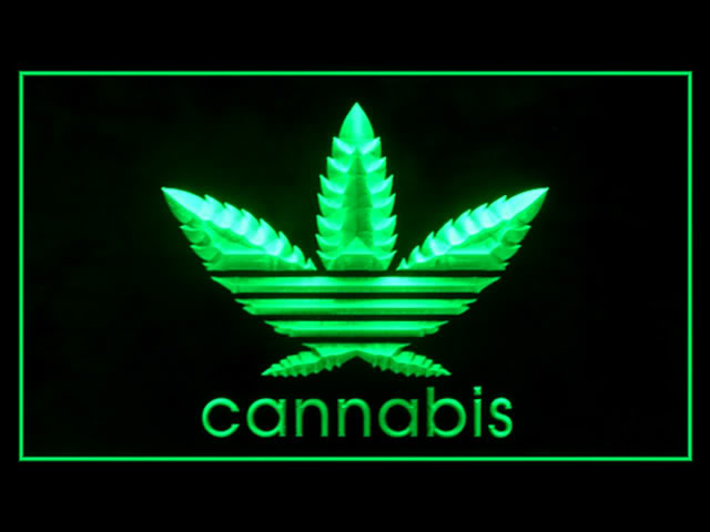 Cannabis Bar Green Neon Light Sign