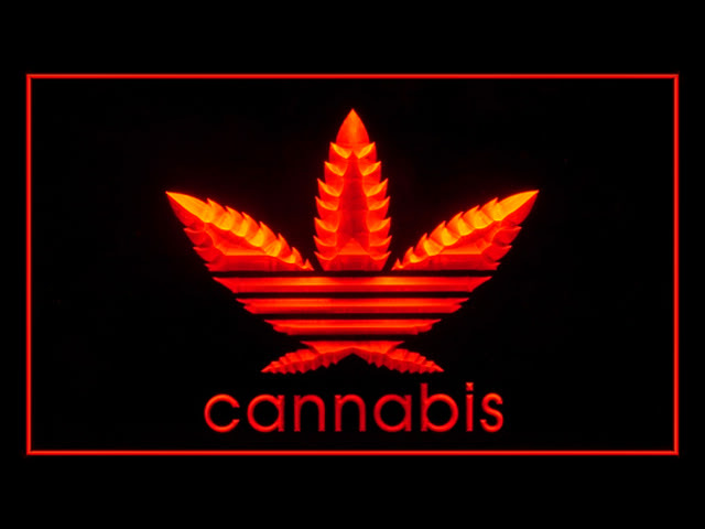 Cannabis Bar Red Neon Light Sign
