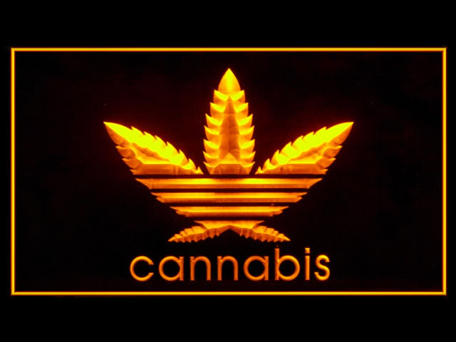 Cannabis Bar Yellow Neon Light Sign