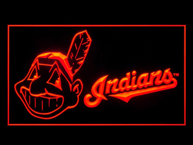 Cleveland Indians Display Shop Neon Light Sign