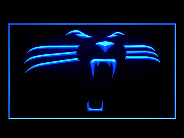 Carolina Panthers Logo Display Shop Neon Light Sign