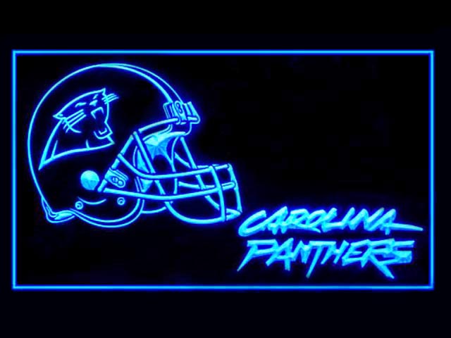 Carolina Panthers Helmet Cool Shop Neon Light Sign