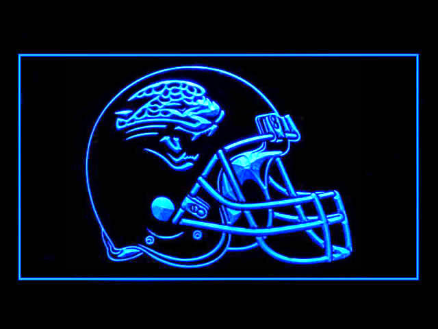 Jacksonville Jaguars Helmet Shop Neon Light Sign