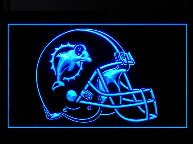 Miami Dolphins Helmet Display Shop Neon Light Sign