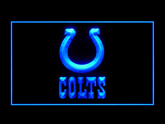 Indianapolis Colts Script Football Shop Neon Light Sign