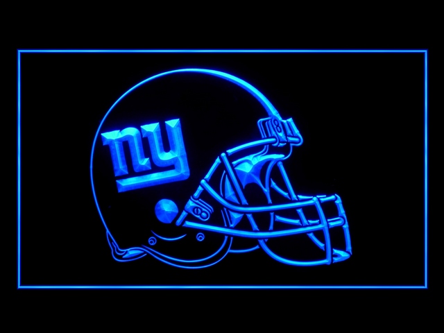 New York Giants Helmet Display Shop Neon Light Sign