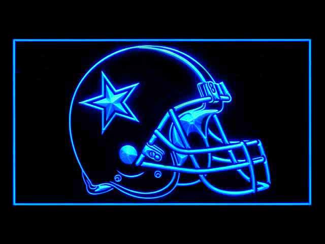 Dallas Cowboys Star Helmet Display Shop Neon Light Sign