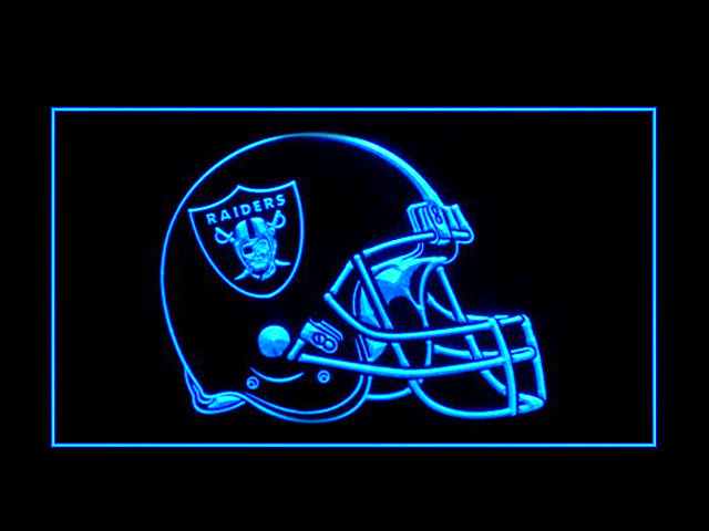 Oakland Raiders Helmet Display Led Light Sign