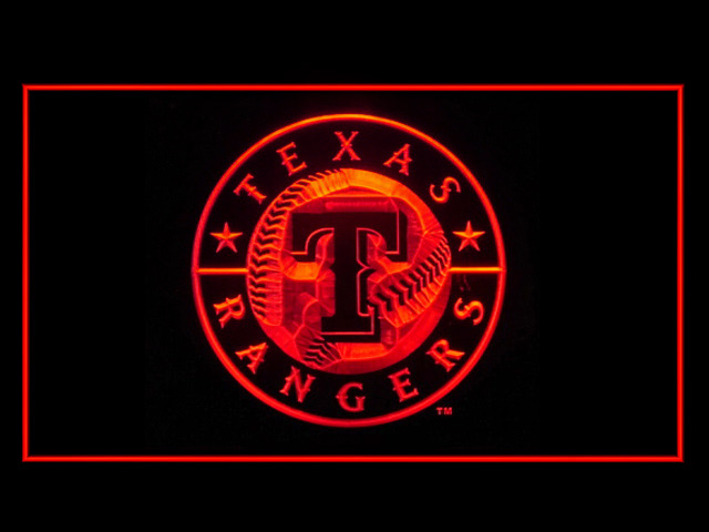 Texas Rangers Baseball Display Shop Neon Light Sign