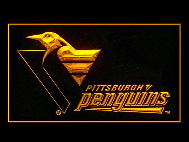 Pittsburgh Penguins Logo Display Shop Neon Light Sign