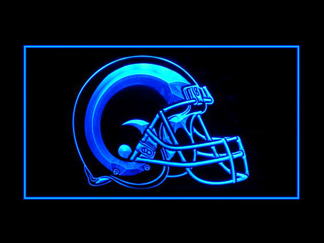 St. Louis Rams Helmet Bar Shop Neon Light Sign