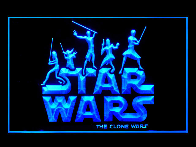 Star Wars The Clone Wars Jedi Neon Light Sign