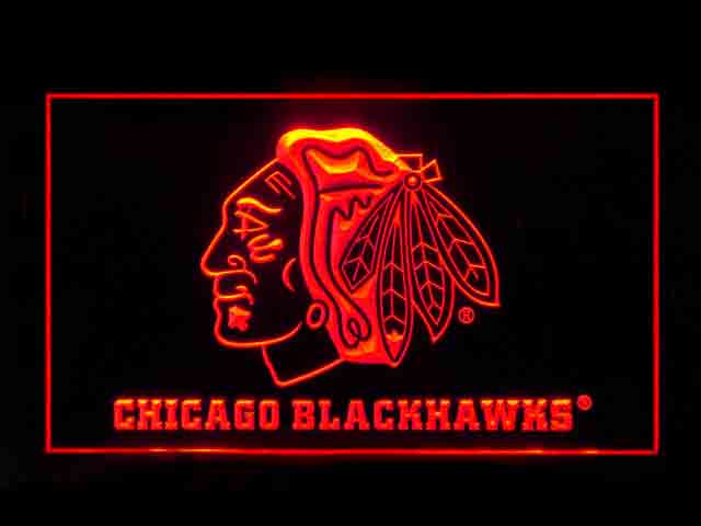 Chicago Blackhawks Indian Display Shop Neon Light Sign