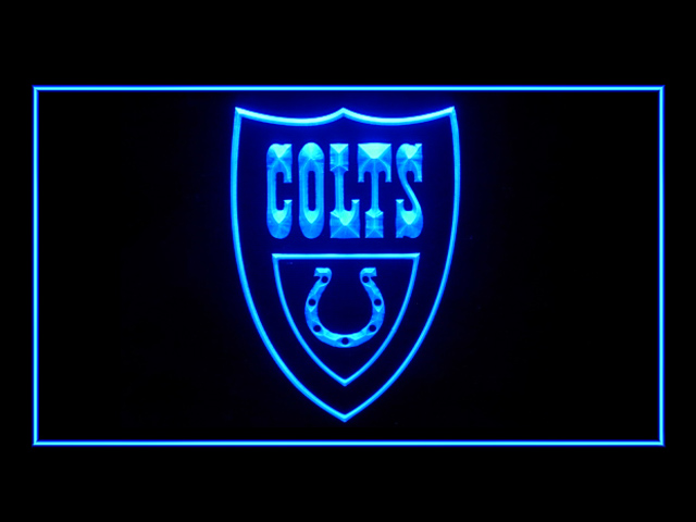 Indianapolis Colts Shield Display Shop Neon Light Sign