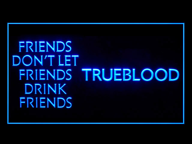 True Blood Blue Display Neon Light Sign