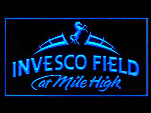 Denver Broncos Invesco Field Mile High Shop Neon Light Sign