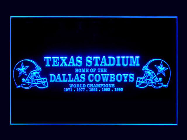 Dallas Cowboys Texas Stadium Display Shop Neon Light Sign