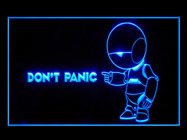 Hitchhikers Guide To The Galaxy Display Led Light Sign