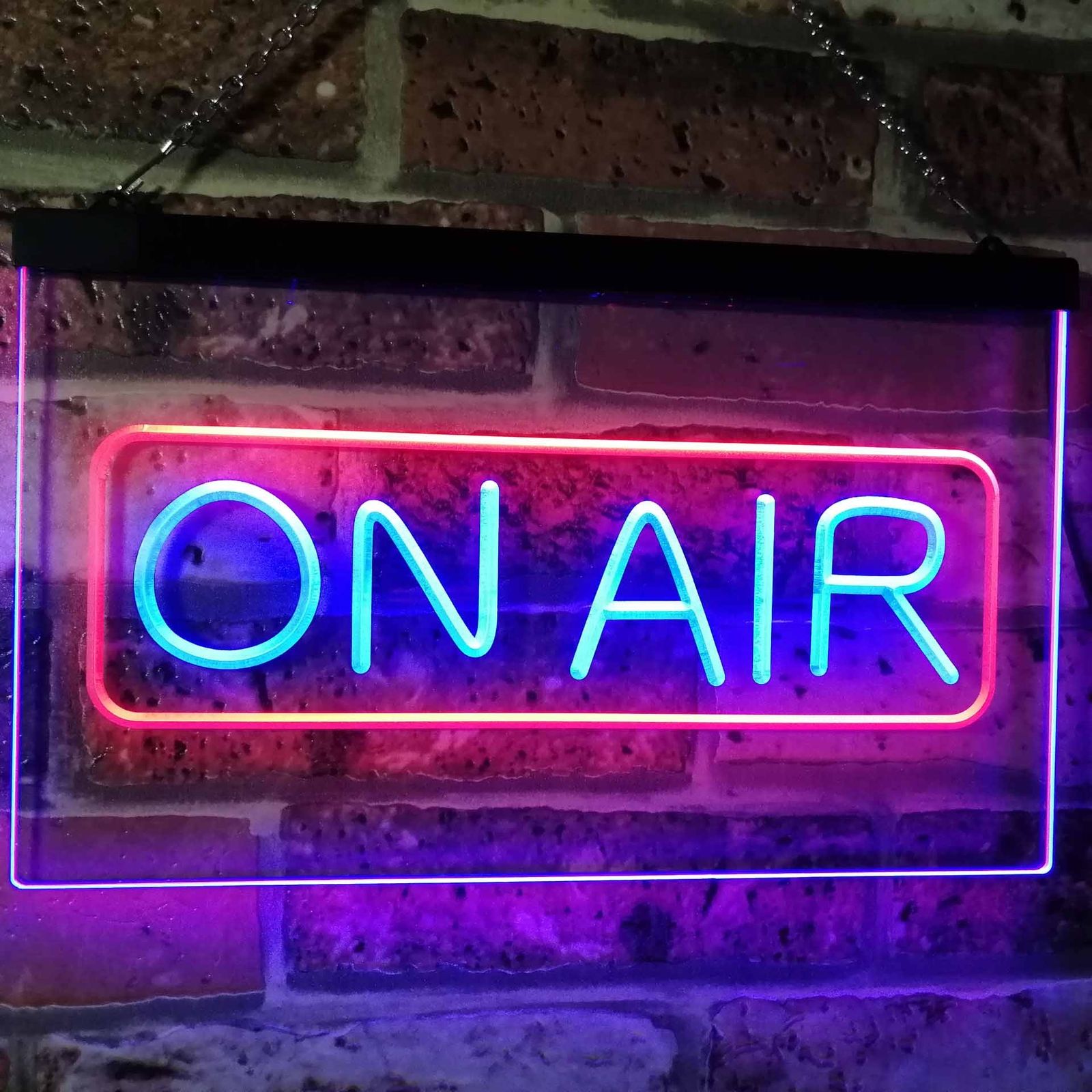 On Air display Neon LED light Sign recording music radio studio size 12 x 8 in 