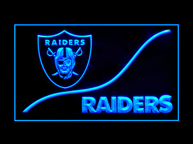 Oakland Raiders Shield Display Shop Neon Light Sign
