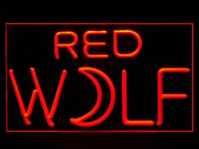 Red Wolf True Blood Beer Bar Display Neon Light Sign