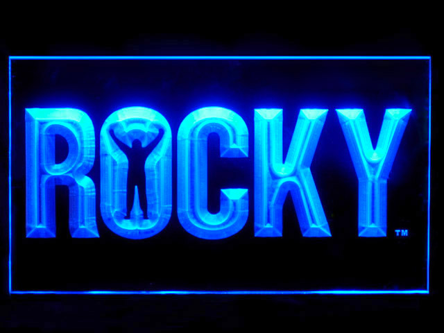 Rocky Boxing Bar Neon Light Sign