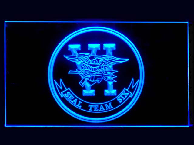 US Navy SEAL Team 6 Six Bar Beer Neon Light Sign