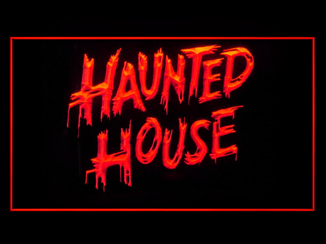 Haunted House Neon Light Sign