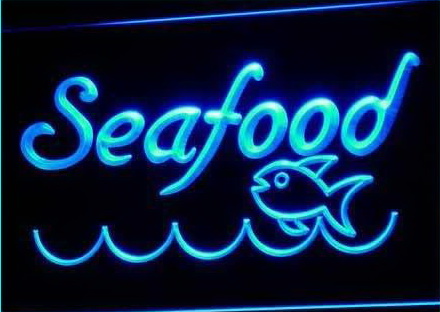 NEW Sushi Fish Sea Food Restaurant REAL NEON SIGN BEER BAR LIGHT Free Shipping