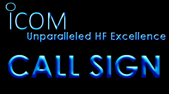 Icom Custom Call Sign LED Light Sign