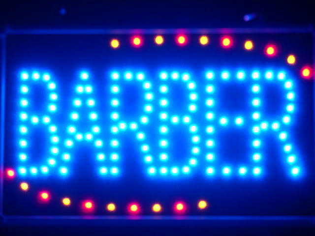 BARBER OPEN LED Business Neon Light Sign