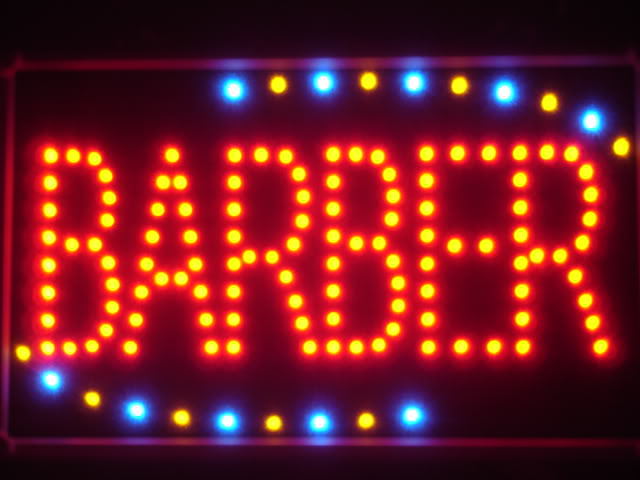 BARBER OPEN LED Business Neon Light Sign
