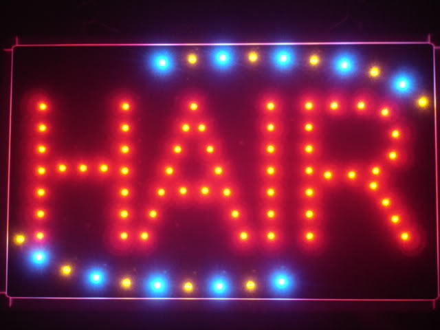 Hair Cut Salon OPEN LED Neon Light Sign