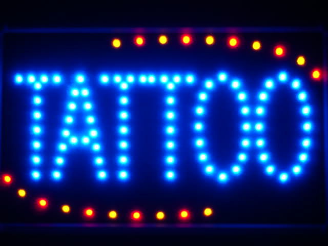 Tattoo Shop OPEN LED Business Neon Light Sign