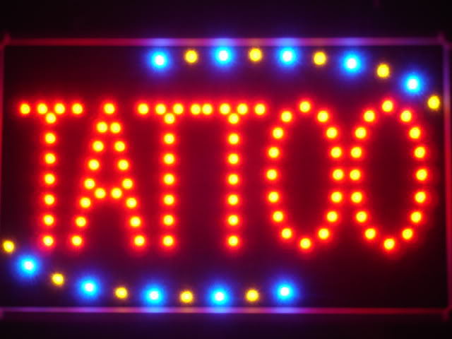 Tattoo Shop OPEN LED Business Neon Light Sign