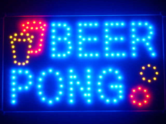 Beer Pong Bar Pub LED Business Neon Light Sign