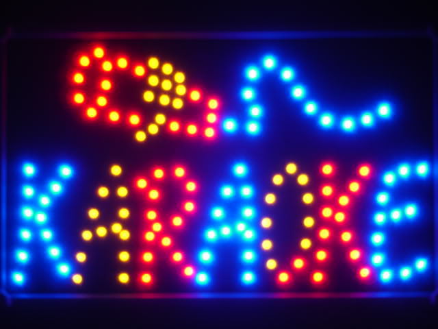 Karaoke LED Neon Light Sign with Whiteboard