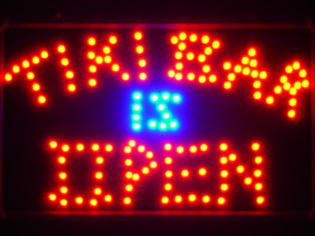 Tiki Bar is OPEN LED Neon Light Sign