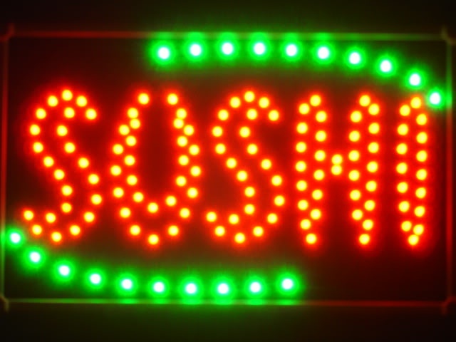 Sushi Bar LED Neon Light Sign with Whiteboard