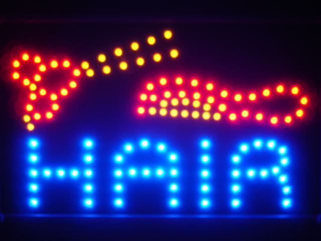 Hair Cut Comb Scissor Led Neon Light Sign