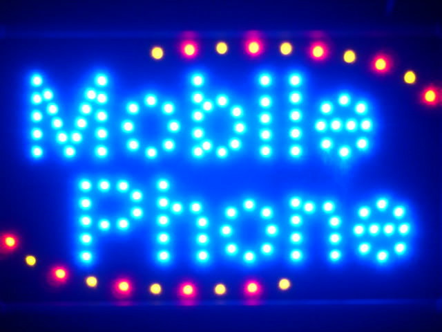 Mobile Phone Shop Led Neon Sign WhiteBoard