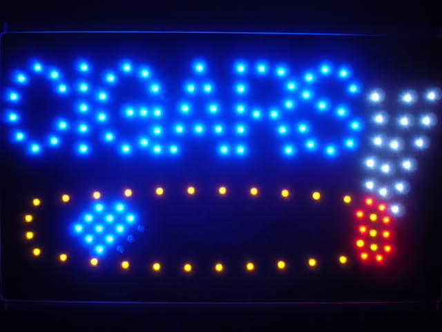Cigars Shop Led Neon Sign WhiteBoard