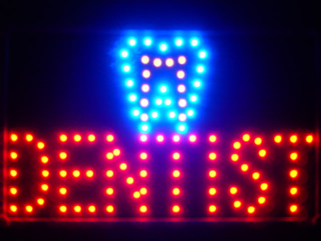 Dentist Led Neon Sign WhiteBoard