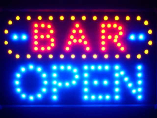 BAR OPEN Led Neon Sign WhiteBoard
