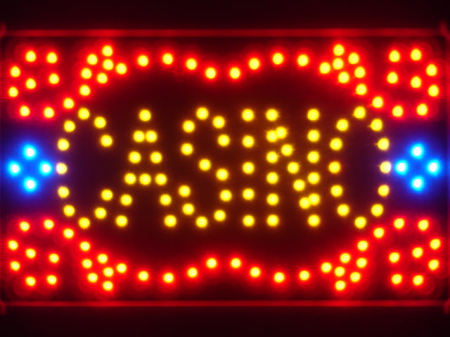 Casino Room Led Neon Sign WhiteBoard