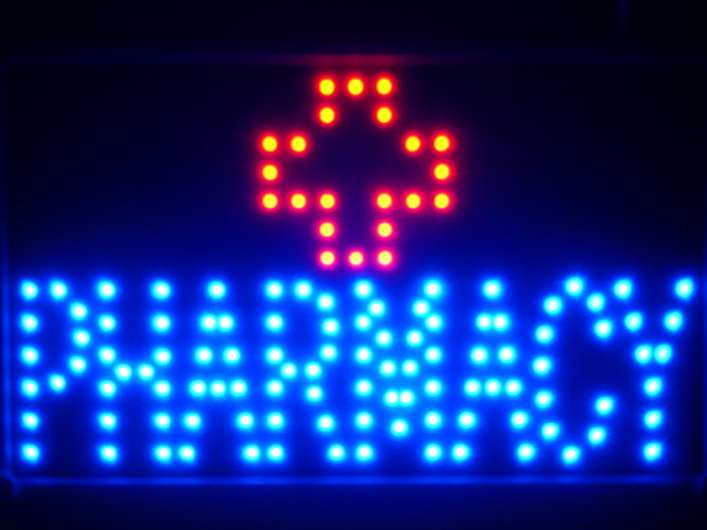Pharmacy Shop Led Neon Sign WhiteBoard