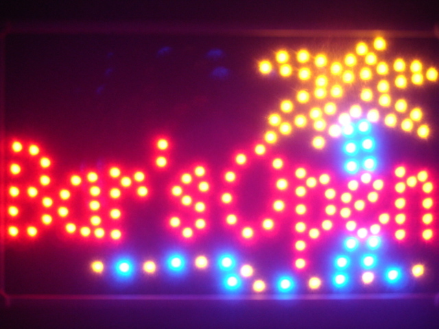 Bar is OPEN Palm Tree Beer Led Neon Sign
