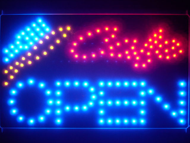 Cafe OPEN Bar Beer Led Neon Sign WhiteBoard