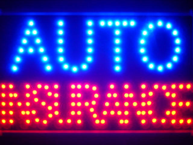 Auto Car Insurance Led Neon Sign WhiteBoard